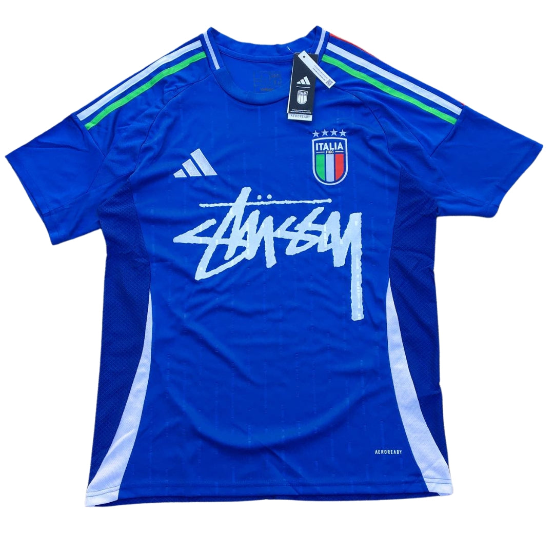 maillot stussy edition italie bleu