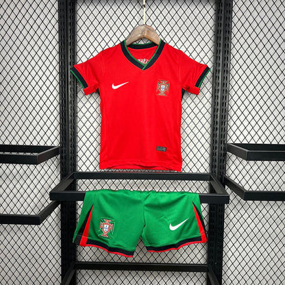 portugal euros 2024 home kids soccer Shirt