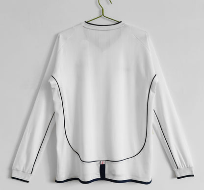 2002 england home long sleeves jersey