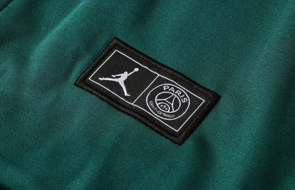 psg dark green and white premium Football Tracksuit