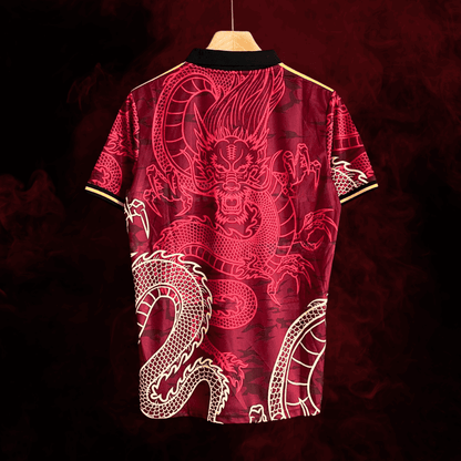 real madrid dragon de fuego red shirt