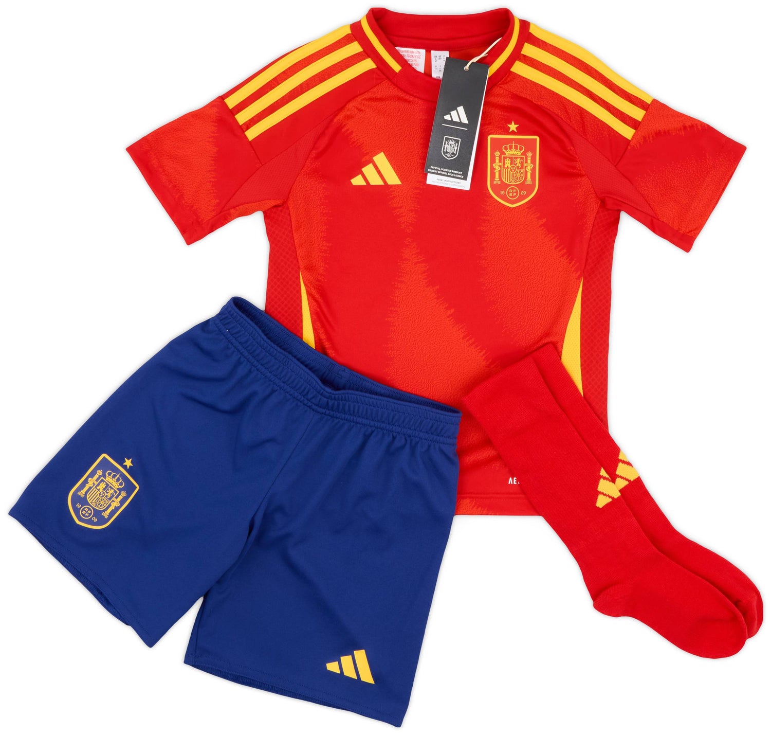 spain home kids soccer jersey 2024 2025