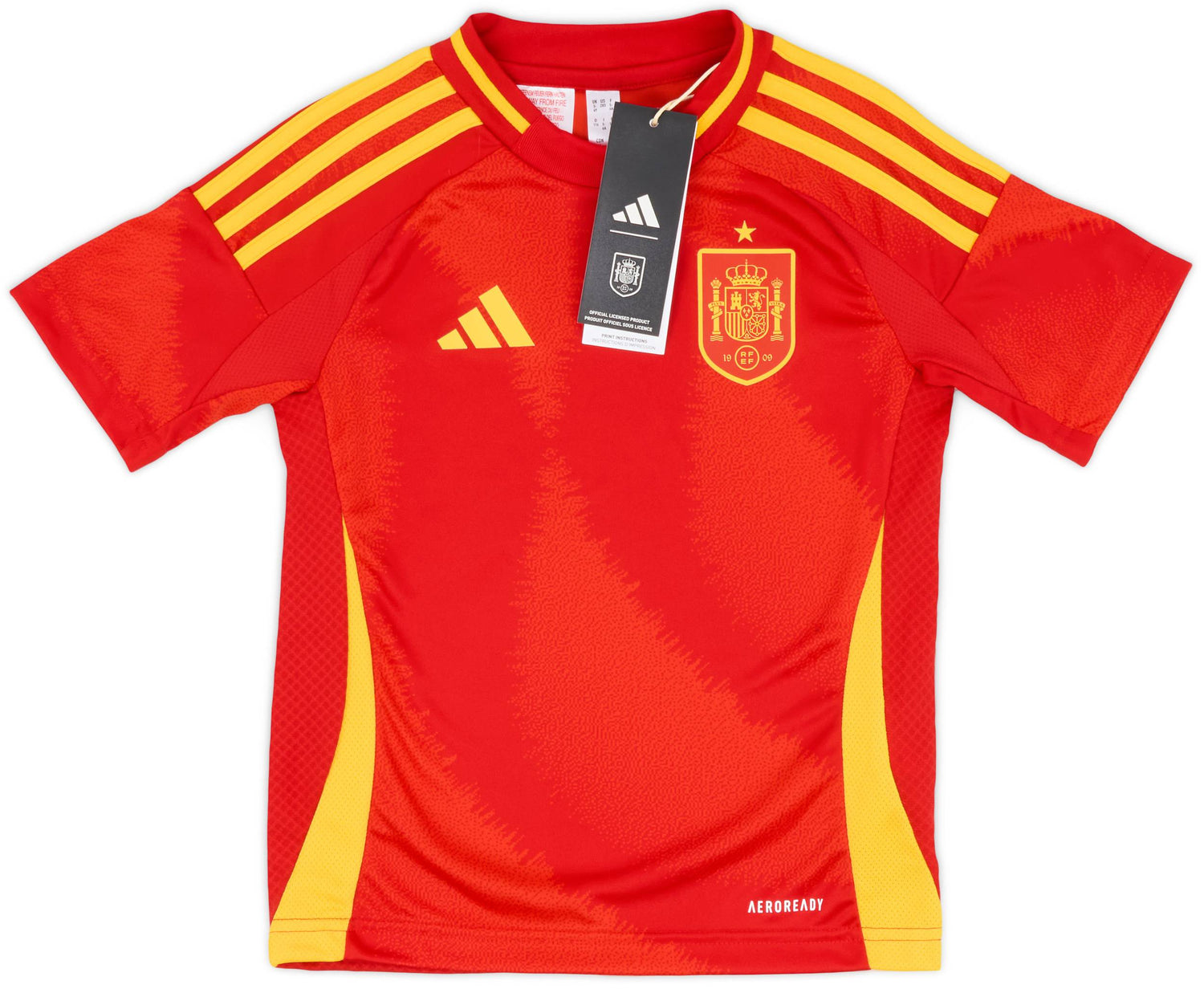 spain home kids soccer jersey 2024 2025