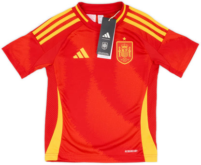 spain home kids soccer jersey 2024 2025