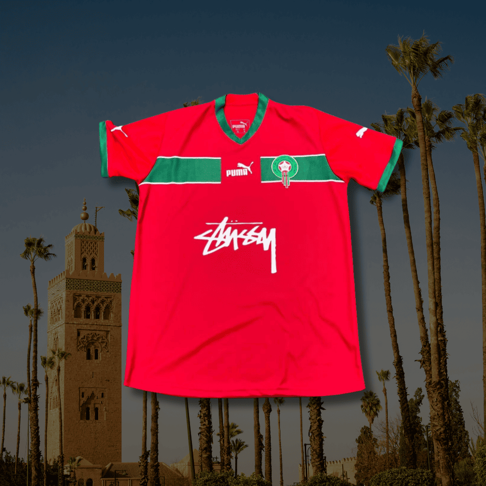morocco stussy jersey 2022 world cup