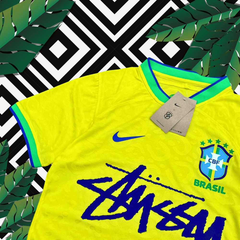 brazil stussy soccer jersey 2025 samba edition