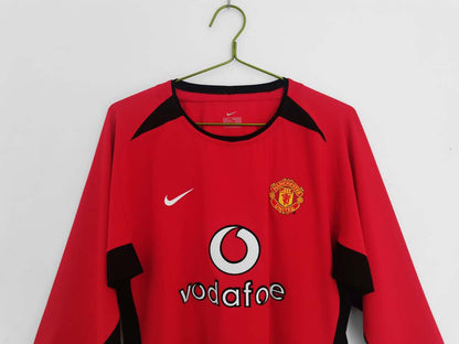 03 04 manchester united retro jersey long sleeves