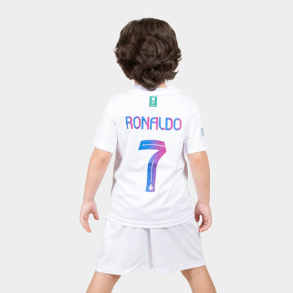 al nassr kids jersey 2024 white away