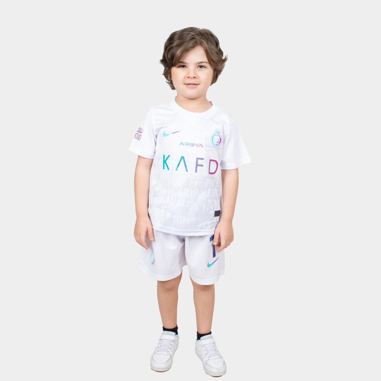 al nassr kids jersey 2024 white away