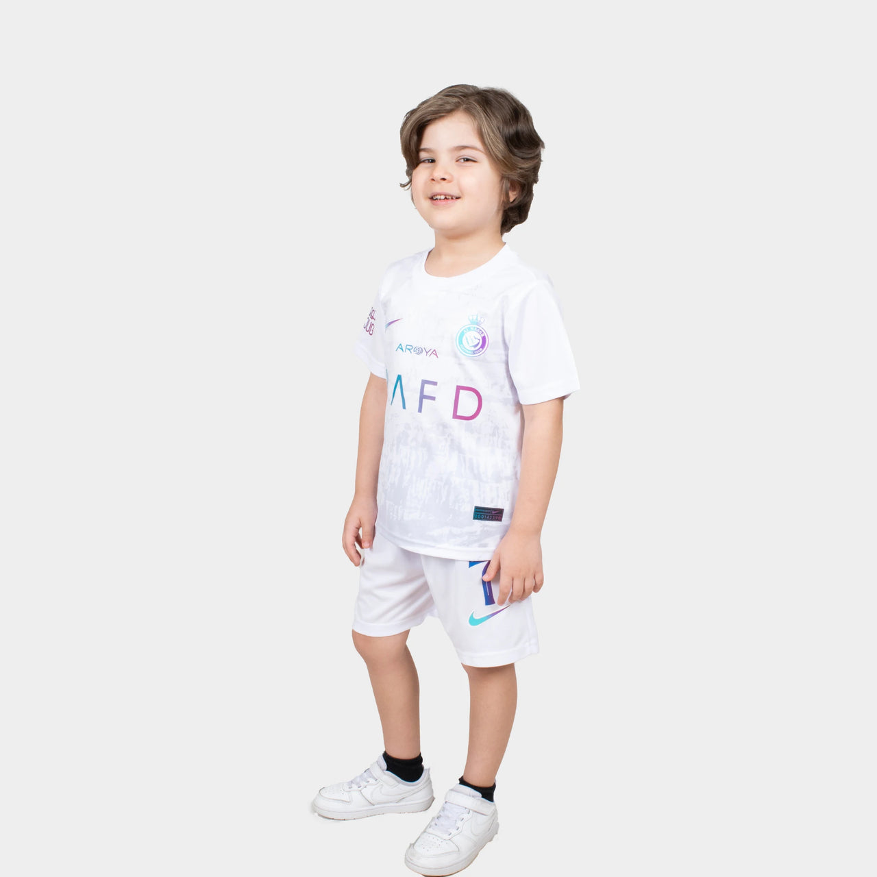 al nassr kids jersey 2024 white away