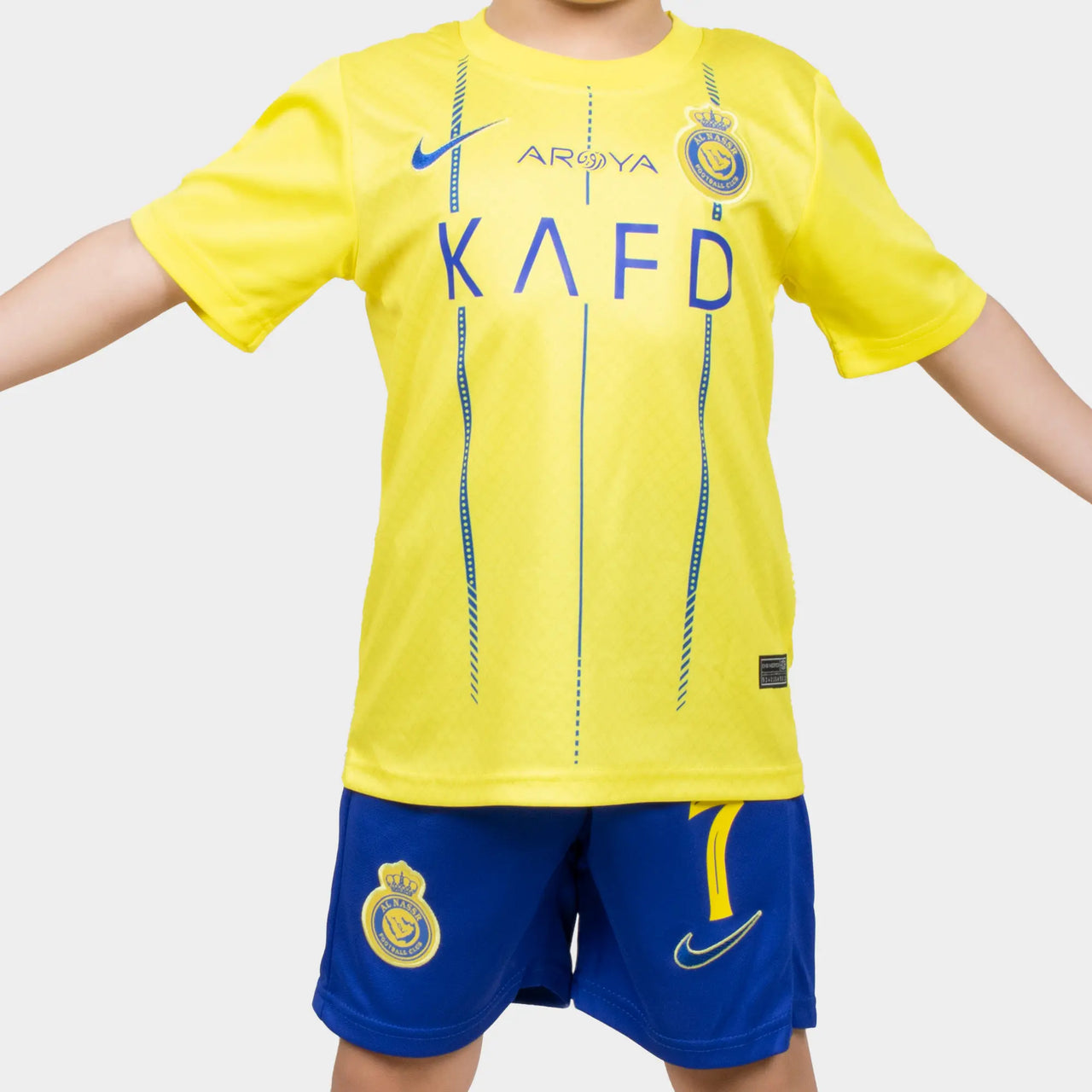 ronaldo kids jersey al nassr 2024 yellow home