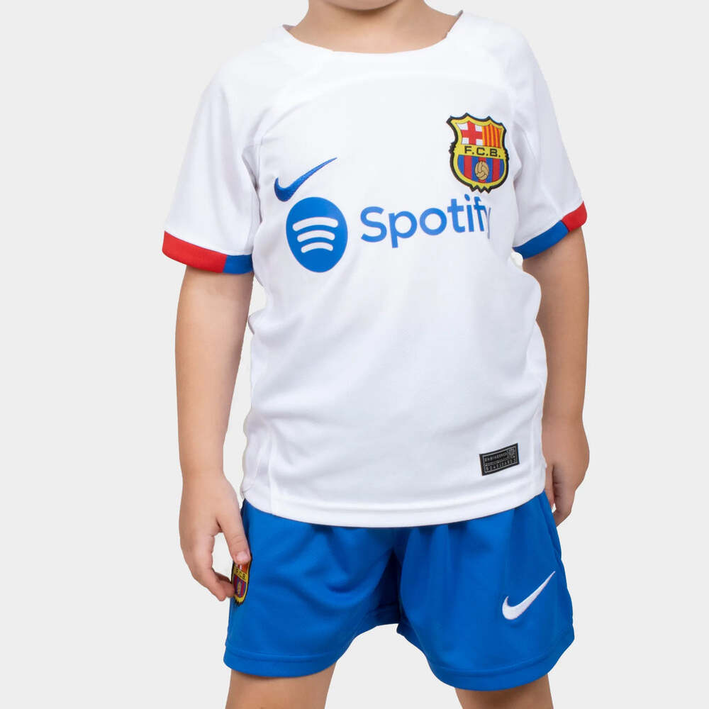fc barcelona kids jersey 23 24 away