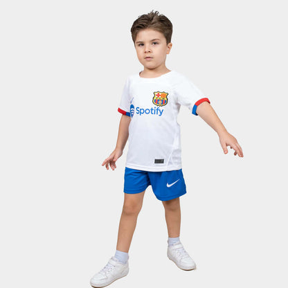 fc barcelona kids jersey 23 24 away