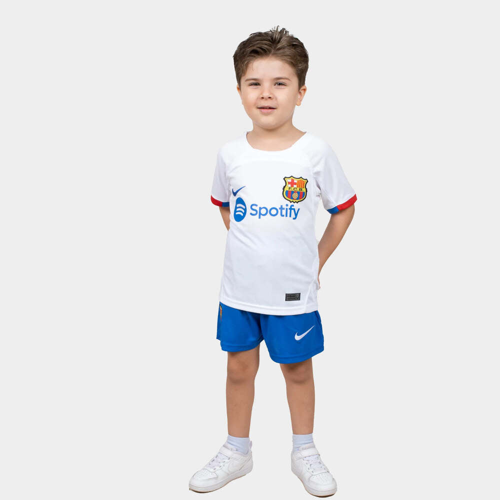 fc barcelona kids jersey 23 24 away