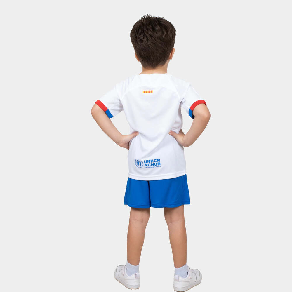 fc barcelona kids jersey 23 24 away